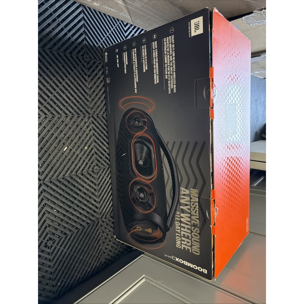 JBL Boombox 3‎ Bluetooth Partybox Speaker w/ Monstrous Bass 120V